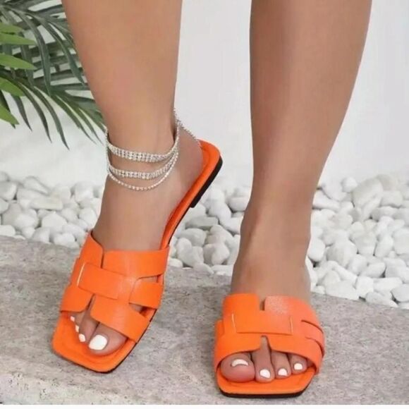 womens non slip flat sandal slide - Picture 3 of 5